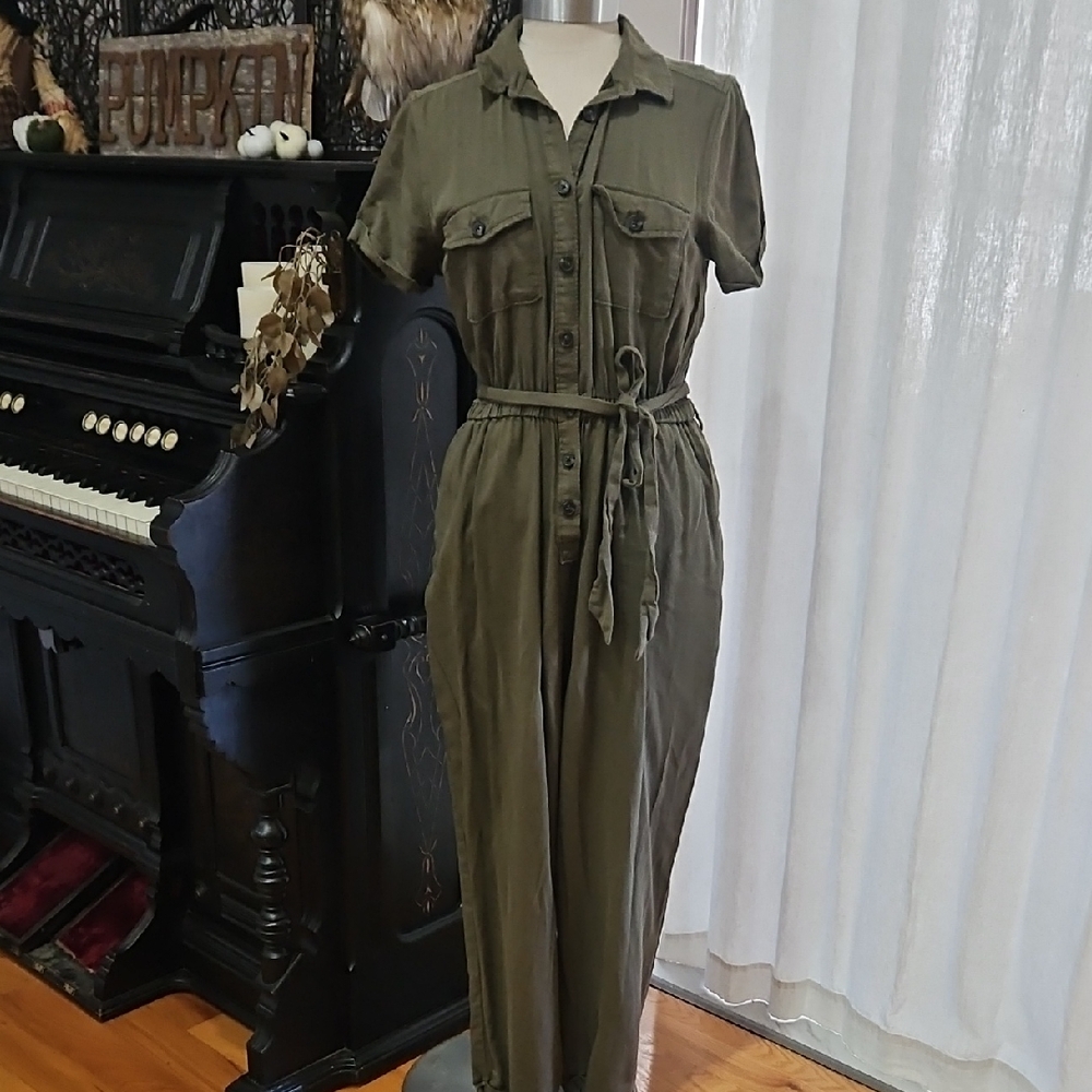 SO Button-Front Jumpsuit